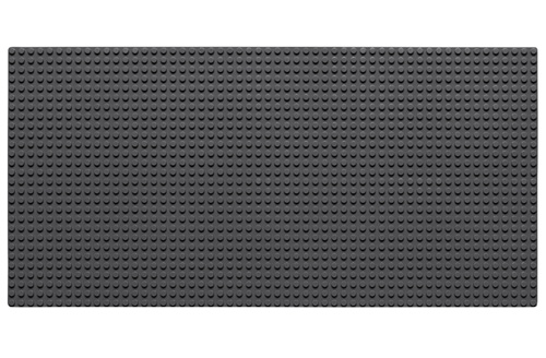 W8804-04 - Grundplatte dunkelgrau 28x56 Noppen Wange W8804-04
